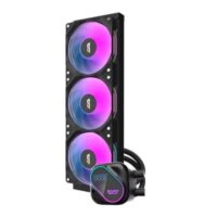 DarkFlash Explore DO 360 AIO 360mm Liquid CPU Cooler with Digital Screen Temperature Black - Image 2