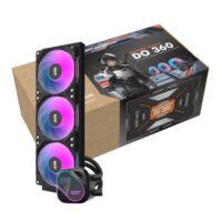 DarkFlash Explore DO 360 AIO 360mm Liquid CPU Cooler with Digital Screen Temperature Black
