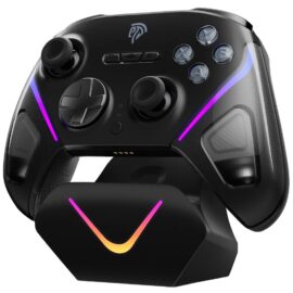EasySMX D10 Multiplatform Gaming Controller with TMR sticks Trigger Lock and Charging Dock - Space Black