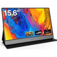 KOORUI E1511A 15.6" 60Hz Portable Monitor, FHD IPS Display, 1080P HDMi + Type C Interface, LED Backlight, Built-In Speaker