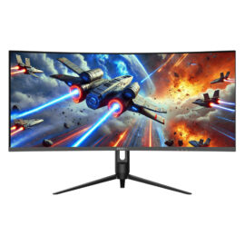 KOORUI G3441XC 34" 240Hz 1ms MPRT sRGB 125%, Adobe RGB 102%, UWQHD VA 1500R Curved Gaming Monitor, HDR 400, 21:9 Aspect Ratio, AMD FreeSync Premium, 95% DCI-P3, Height Adjustable and Swivel Stand