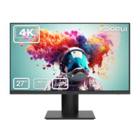 KOORUI N07 27" 4K 60Hz, UHD IPS Display 90% DCI-P3, Free-Sync & G-Sync Technology, VESA Compatible, 2x HDMI (2.0), 1x DisplayPort (1.2) | 10.7 billion 10 Bit HDR | Business | Professional Monitor