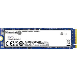 Kingston NV3 4TB M.2 2280 PCIe 4.0 NVMe SSD, 6000MB/s SNV3S/4000G