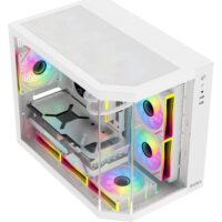 SAMA Neview 2771 Micro-ATX Tower Gaming Chassis - White - Image 2
