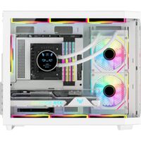 SAMA Neview 2771 Micro-ATX Tower Gaming Chassis - White - Image 3
