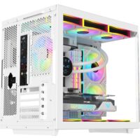 SAMA Neview 2771 Micro-ATX Tower Gaming Chassis - White - Image 4