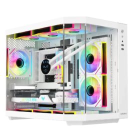 SAMA Neview 2771 Micro-ATX Tower Gaming Chassis - White