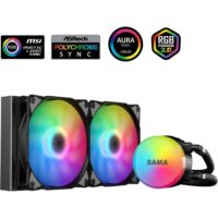SAMA SL240 240mm RGB  PWM & FDB Fans Liquid Cooler - Black
