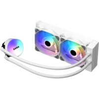 SAMA SL240 240mm RGB  PWM & FDB Fans Liquid Cooler - White - Image 5