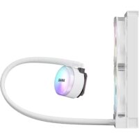 SAMA SL240 240mm RGB  PWM & FDB Fans Liquid Cooler - White - Image 7