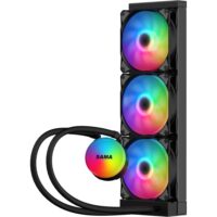 SAMA SL360 360mm RGB  PWM & FDB Fans Liquid Cooler - Black - Image 3