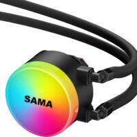 SAMA SL360 360mm RGB  PWM & FDB Fans Liquid Cooler - Black - Image 4