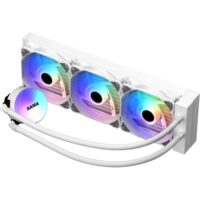 SAMA SL360 360mm RGB  PWM & FDB Fans Liquid Cooler - White - Image 5