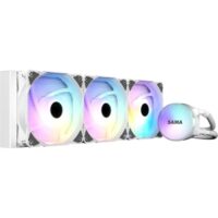 SAMA SL360 360mm RGB  PWM & FDB Fans Liquid Cooler - White - Image 7