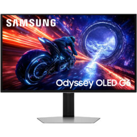 Samsung Odyssey OLED G6 27" LS27FG602SM 1440p HDR10+ 500 Hz DCI P3 99% HDMI 2.1 Gaming Monitor