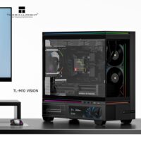 Thermalright TL-M10 Vision LCD Screen Mid-Tower Micro-ATX Gaming Case - Black - Image 2
