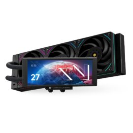 Thermalright Trofeo Vision 360 ARGB CPU AIO Cooler Black IPS LCD Screen with 1280x480 Resolution