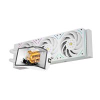 Thermalright Wonder Vision 360 UB ARGB White CPU AIO Liquid Cooler - Rotatable 6.67'' Curved Screen 3D Effect 2K Resolution