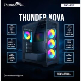 Thunder NOVA PC Case with 4xArgb infinity Fans front and side glass