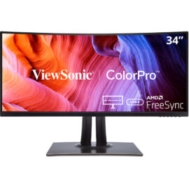 ViewSonic VP3481A 34" 21:9 Curved FreeSync 100 Hz USB Type-C Docking LCD Monitor
