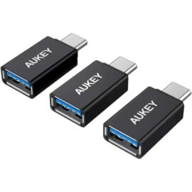 AUKEY USB C OTG Adapter (3 Pack) USB C to USB 3.0 A OTG Adapter