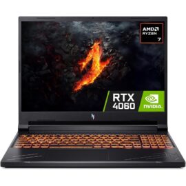 Acer Nitro V 16 ANV16-41-R2YJ Gaming Laptop AMD Ryzen 7-8845HS 16GB DDR5, 512GB SSD, NVIDIA RTX 4060 8GB Graphics 16" WUXGA IPS 165Hz DOS Black