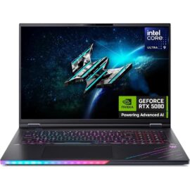 Acer Predator Helios 18 AI PH18-73-96Y0 Gaming Laptop Intel Core Ultra 9 275HX 32GB DDR5 1TB SSD NVIDIA RTX 5080 16GB Graphics 18" WQXGA IPS Mini LED 250Hz Windows 11 Home
