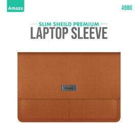 Amaze A980 Slim Shield Premium Laptop Sleeve 13/14 inch Brown