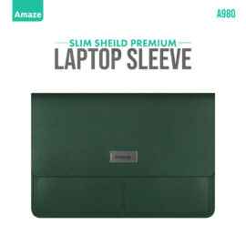 Amaze A980 Slim Shield Premium Laptop Sleeve 15/16 inch Green