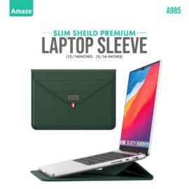 Amaze A985 Slim Shield Premium Laptop Sleeve 13/14 inch Green