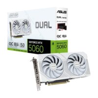Asus Dual GeForce RTX 5060 8GB White GDDR7 OC Edition Graphics Card