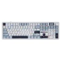 AULA F108 Pro Full-Size Mechanical Keyboard With Smart Screen White Blue - Image 2
