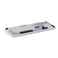 AULA F108 Pro Full-Size Mechanical Keyboard With Smart Screen White Blue - Image 9