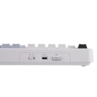 AULA F108 Pro Full-Size Mechanical Keyboard With Smart Screen White Blue - Image 6