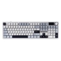 AULA F108 Pro Full-Size Mechanical Keyboard With Smart Screen White Blue - Image 3