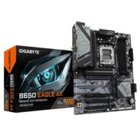 Gigabyte B650 Eagle AX AM5 AMD B650 ATX DDR5, 3x M.2 PCIe 5.0 USB 3.2 Gen2x2 Type-C Wi-Fi 6E Realtek GbE LAN
