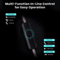 KZ Castor Pro IEM with Mic, Dual 10mm Dynamic Driver, Harman Target Hi-Res Audio Quality, 4 Tuning Switch, Oxygen Free Copper Flat Cable, HD Microphone, 0.78mm 2Pin & 3.5mm Plug Compatible - Image 3