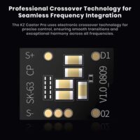 KZ Castor Pro IEM with Mic, Dual 10mm Dynamic Driver, Harman Target Hi-Res Audio Quality, 4 Tuning Switch, Oxygen Free Copper Flat Cable, HD Microphone, 0.78mm 2Pin & 3.5mm Plug Compatible - Image 6