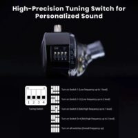 KZ Castor Pro IEM with Mic, Dual 10mm Dynamic Driver, Harman Target Hi-Res Audio Quality, 4 Tuning Switch, Oxygen Free Copper Flat Cable, HD Microphone, 0.78mm 2Pin & 3.5mm Plug Compatible - Image 7