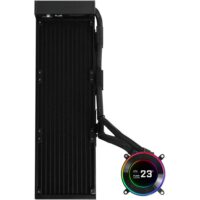 Lian Li Hydroshift II LCD-C 360CL Liquid CPU Cooler 2.1" IPS Display No Fans Included 2500 RPM Pump Speed Aluminum Alloy Radiator Material Black