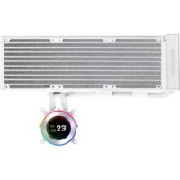 Lian Li Hydroshift II LCD-C 360CL Liquid CPU Cooler 2.1" IPS Display No Fans Included 2500 RPM Pump Speed Aluminum Alloy Radiator Material White - Image 2