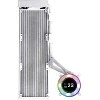 Lian Li Hydroshift II LCD-C 360CL Liquid CPU Cooler 2.1" IPS Display No Fans Included 2500 RPM Pump Speed Aluminum Alloy Radiator Material White