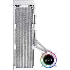 Lian Li Hydroshift II LCD-C 360CL Liquid CPU Cooler 2.1" IPS Display No Fans Included 2500 RPM Pump Speed Aluminum Alloy Radiator Material White