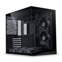 Lian Li O11 Dynamic Mini V2 Flow 5 Pre Installed Non RGB Gaming Computer Case - Black