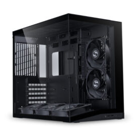 Lian Li O11 Dynamic Mini V2 Flow 5 Pre Installed Non RGB Gaming Computer Case - Black