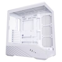 Lian Li Vector V100 ATX Mid-Tower PC Case, 4 x 120mm ARGB PWM Fans Pre-Installed, LED RGB Strip, Display Platform with Tempered Glass, Support 420mm GPUs, 360mm Radiator, Optimized Airflow White - Image 4