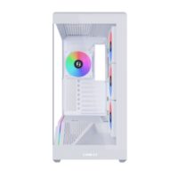 Lian Li Vector V100 ATX Mid-Tower PC Case, 4 x 120mm ARGB PWM Fans Pre-Installed, LED RGB Strip, Display Platform with Tempered Glass, Support 420mm GPUs, 360mm Radiator, Optimized Airflow White - Image 6