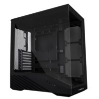 Lian Li Vector V100 ATX Mid-Tower PC Case, 4 x 120mm ARGB PWM Fans Pre-Installed, LED RGB Strip, Display Platform with Tempered Glass, Support 420mm GPUs, 360mm Radiator, Optimized Airflow Black - Image 4