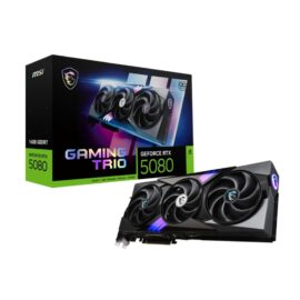 MSI Gaming GeForce RTX 5080 16G GAMING TRIO OC GDDR7 PCI Express 5.0 Graphics Card