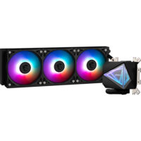 MSI MAG CoreLiquid I360 Black AIO ARGB CPU Liquid Cooler - Infinity Mirror Design UNI Bracket 360mm Radiator Triple 120mm ARGB PWM Fans LGA 1700/1851 AM5/AM4 Compatible - Image 2